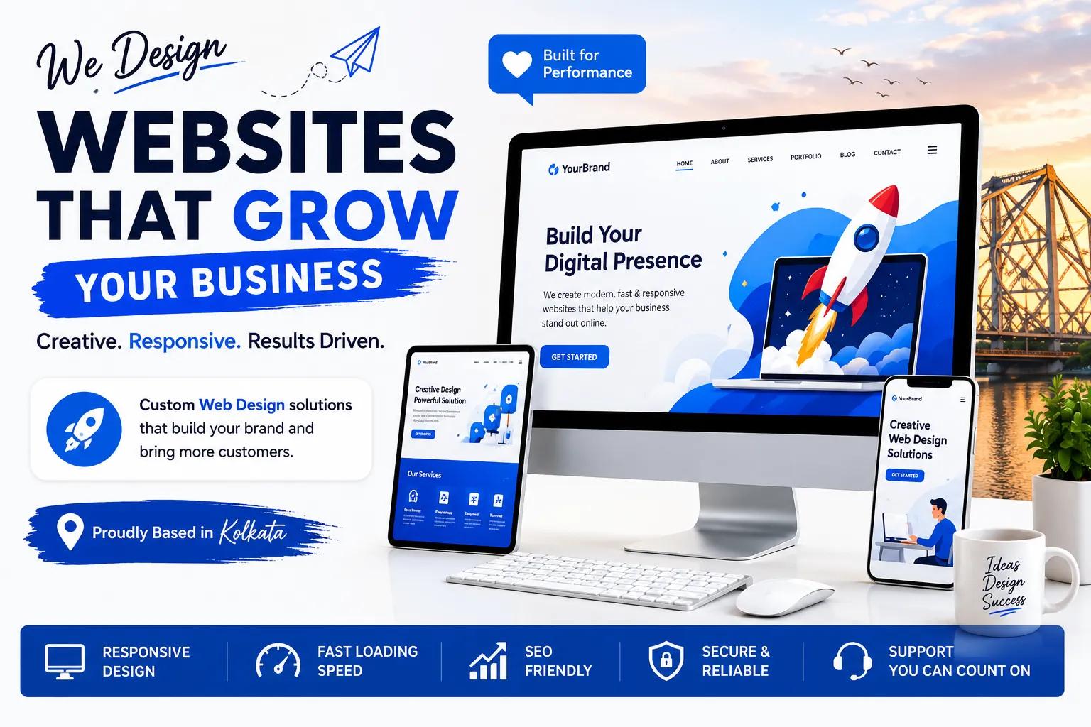 Custom Web Design Company in Kolkata for Growth